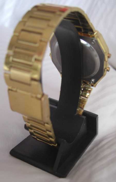 Goldene Retro Blogger Uhr 