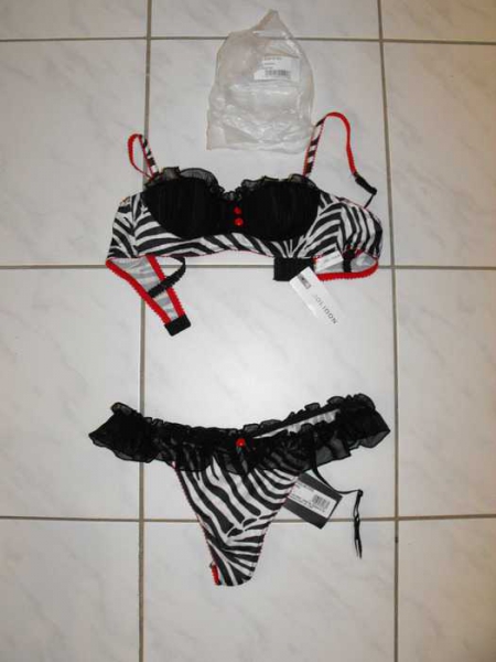 neue Unterwäsche Set Zebra Gr.75A 36/38 edel Marke