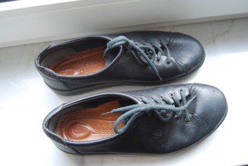 Ecco  Leder  Schnürschuhe  Schuhe Trendi