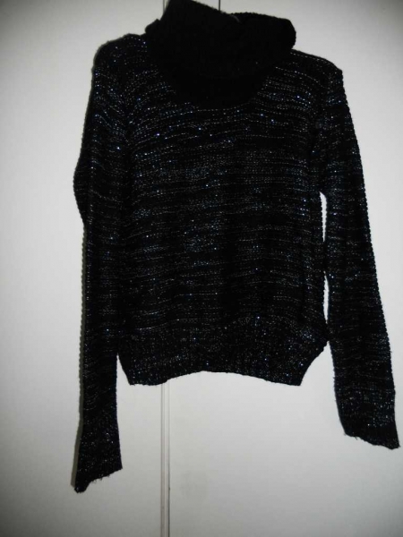 Rollkragenpulli mit Glitzer