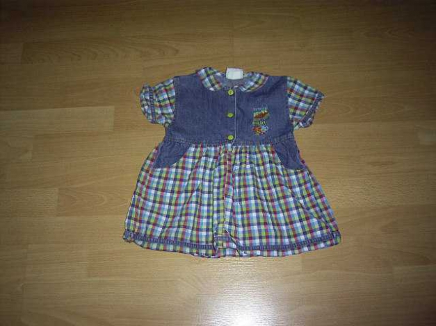 Kleid von Babs, mit Jeanseinsatz, Gr. 80