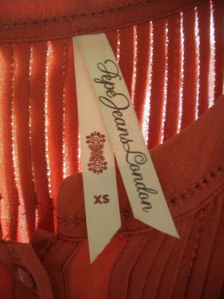 Oversized Bluse von Pepe in orange, rostrot