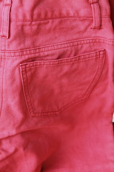 -- 90s Momjeans-- Momjeans High Waist in Rot-Koralle Gr. 40