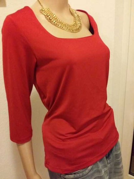 Super schlichte T-shirt in Weinrot  von TIME Collection Neu