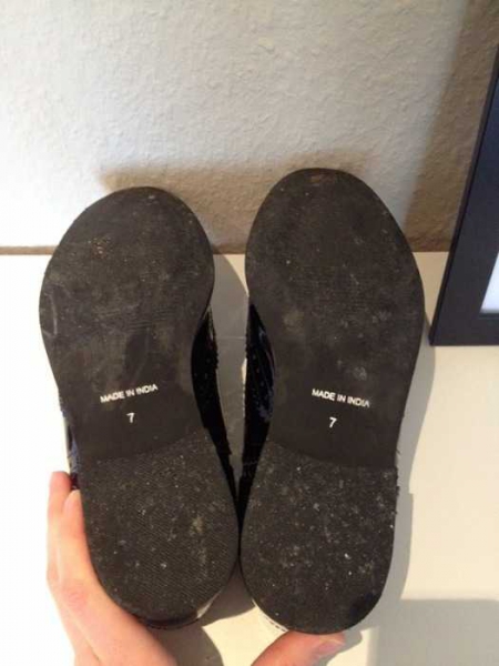 ASOS Lack Schnürschuh schwarz