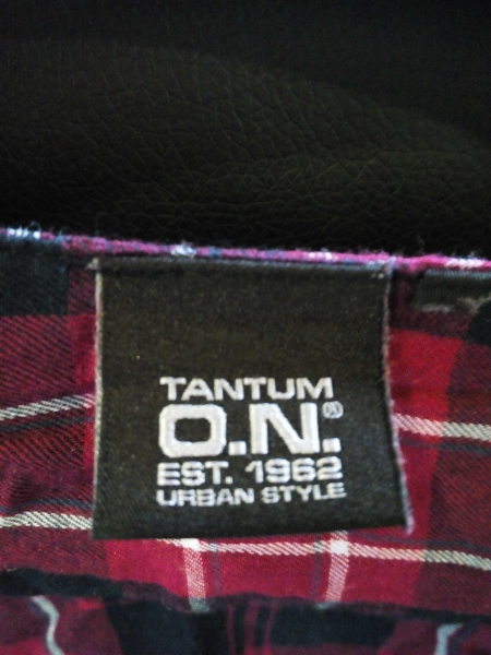 Cardigan - Schwarz, Rot, Weiß kariert -  mit Schleife und Schwarzen Knöpfen