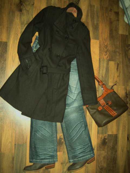 Mantel dunkelbraun Trench / Pimkie 