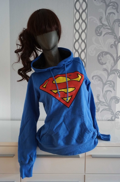 Superman DC Fan Hoodie L 40 auch M 38 mit Kapuze 