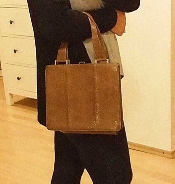 Super schöne Vintage Tasche aus schlangen leder