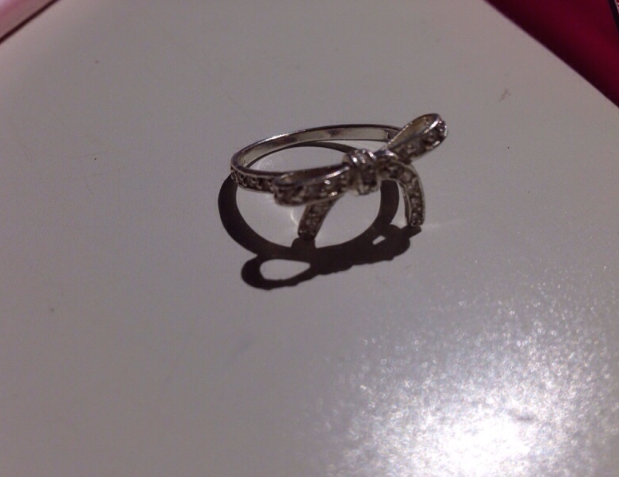 silberner Schleifen Ring