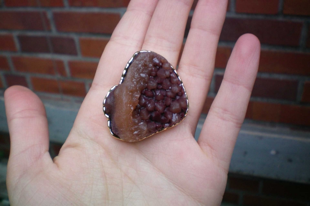 H&M Stein-Ring Fake Mineral-Ring Gr. L