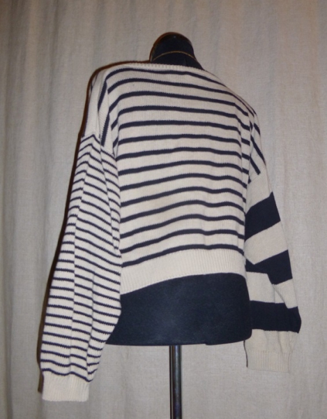 S.OLIVER Vintage cropped Streifenpulli, Gr. S