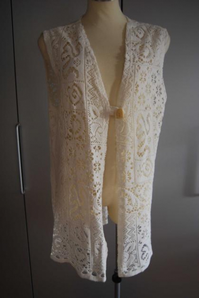 Weisse  Weste Vintage Trendi