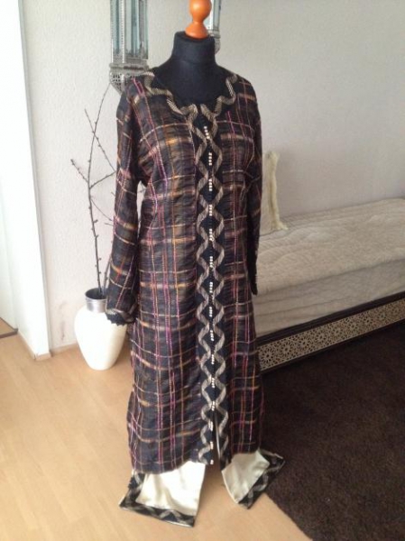 Marokkanischer Kaftan mit Hose, Jellaba, Takschita, Abaya, Kaftan