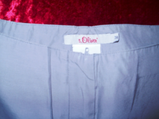 S Oliver Hose, grau, mit Schösschen, Größe 38