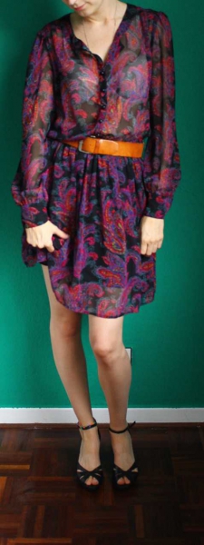 Kleid Paisley Muster 