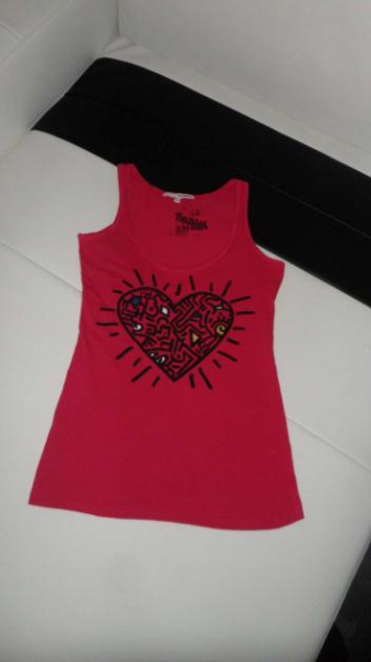 Süßes Top mit Herzdruck - M - 38 Tally Weijl - 