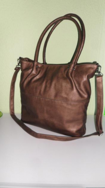 Maestro - Cityshopper - Handtasche - Tasche - Shopper mit herausnehmbarer Innentasche - - Bronze - Top- Zustand