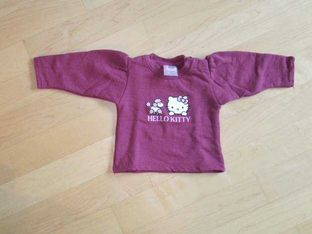 HELLO KITTY UND PUDEL PULLI SWEAT SHIRT GR.62 NEU DUNKEL ROSA LA