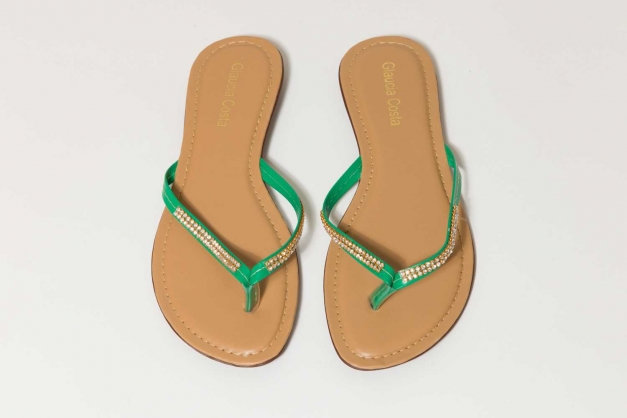 Sandalen mit Strasssteinbesatz