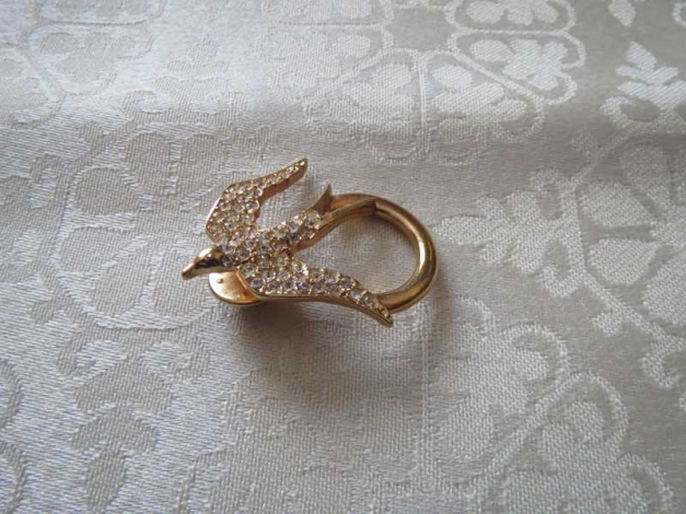 Brosche- Anstecker, Modeschmuck in gold, neu