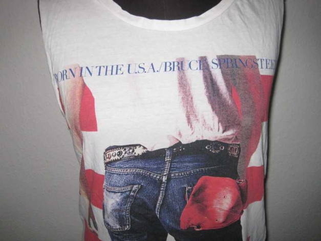 Lässiges T-shirt mit Bruce Springsteen Aufdruck