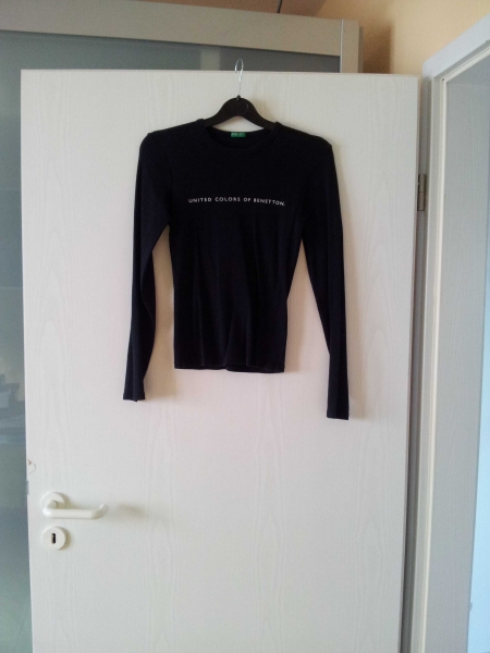 Longarm Shirt von Benetton, schwarz, neu / Benetton 