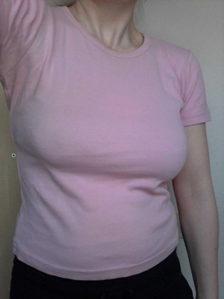 Basicshirt in pretty pink