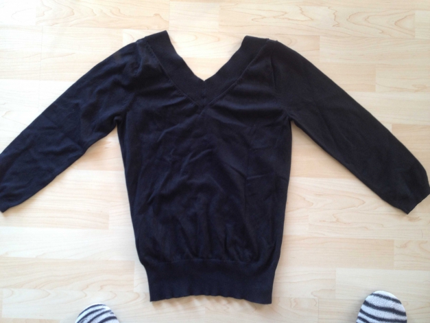  Esprit / Edc Pullover 3/4 Arm Gr M Schwarz