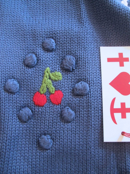 Blutsschwester Blutsgeschwister Schal Majolka blue Cherry comforter OVP 