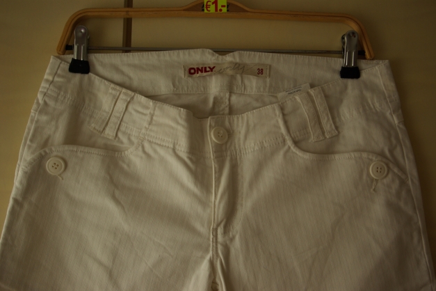 caprihose, elegant, weiss gr.38