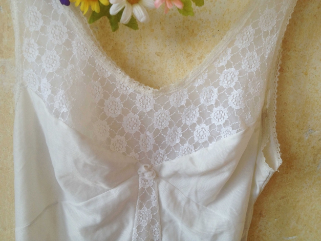 Sexy, retro Negligé Top mit Spitze, echt vintage!!!