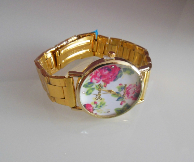 blumen uhr gold pink rosa floral blogger