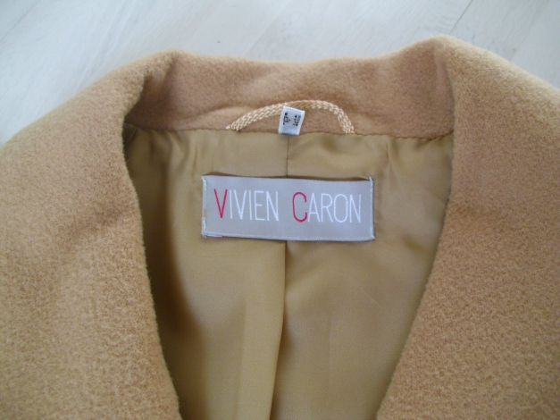 Vivien Caron Eleganter Langmantel Schurwolle Größe 42 NEU