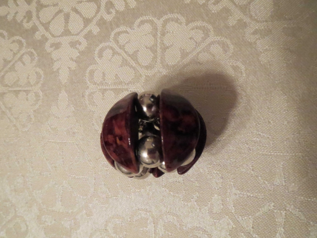 Schalbrosche, sehr praktisch, braun, neu