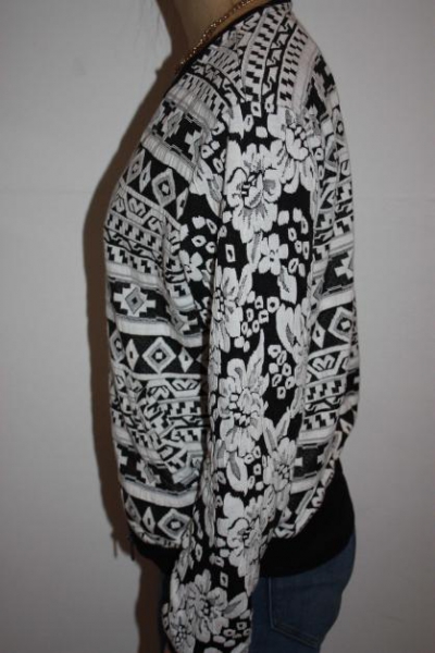 Cardigan im Schwarz-Weiß Muster