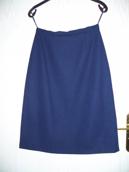 VINTAGE// Midirock in dunkelblau (highwaist) von *Trevira 2000* Gr. 34/ 36 