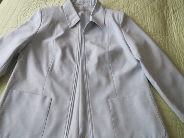 Damen Hosenanzug, hellblau, mit Reißverschluss