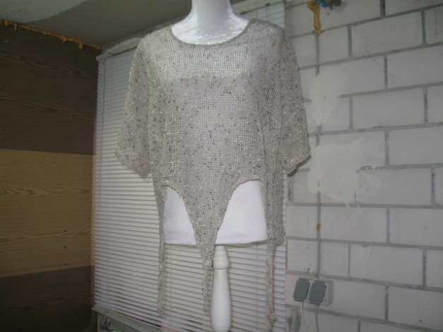  *** Netzzipfelshirt ~ Hängerchen ~ Lochstrick ~ Lagenlook ***
