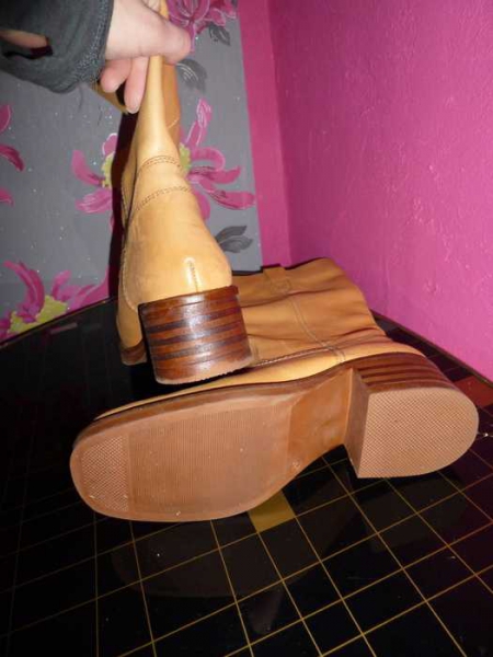 Lederboots hellbraun