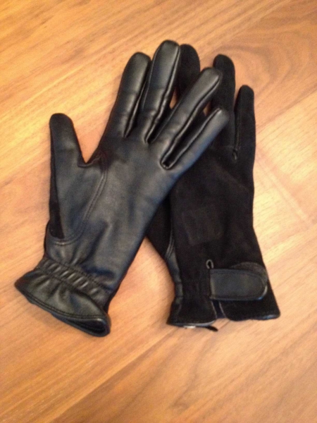 warme gefütterte Lederhandschuhe