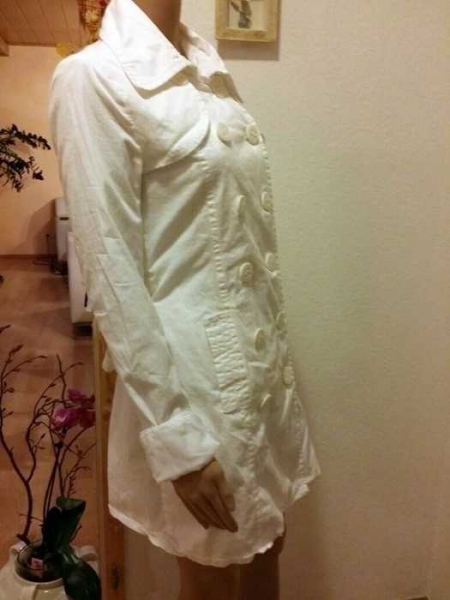 Süsse Übergangs  Mantel  in weiß von Amisu