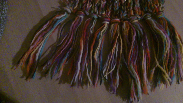 Wundervoller bunter Winterschal