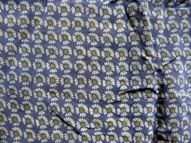 Schal Tuch Blumenmuster blau grün weiß