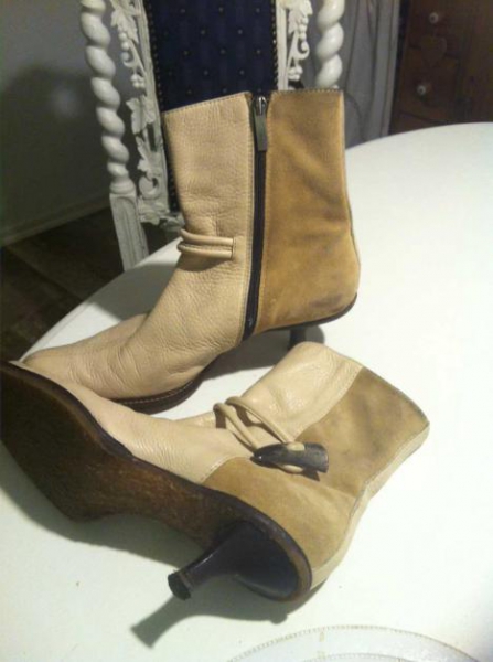 COCCINELLE Stiefel,Stiefeletten-Leder-Gr.7,5-Gr.41