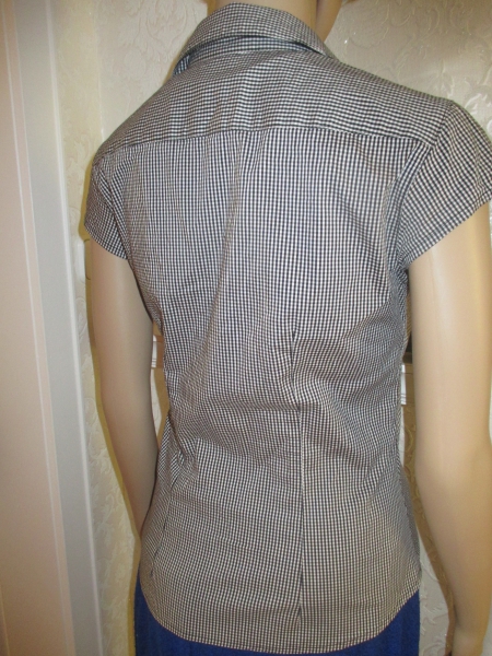 NEU 50er Jahre Look Pinup Rockabilly- Style Karo Kurzarm Bluse 