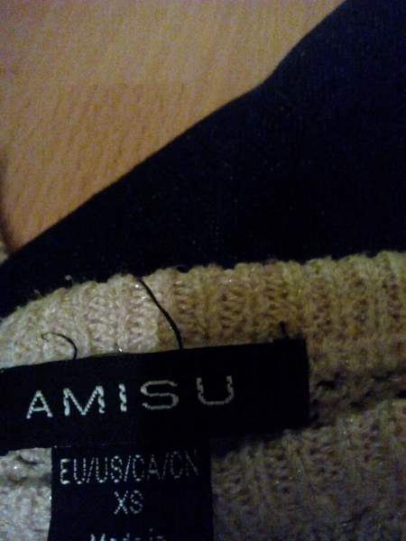 Blogger Oversized Pulli in Gold/Crème