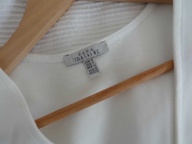 Schickes weißes Peplumtop von ZARA