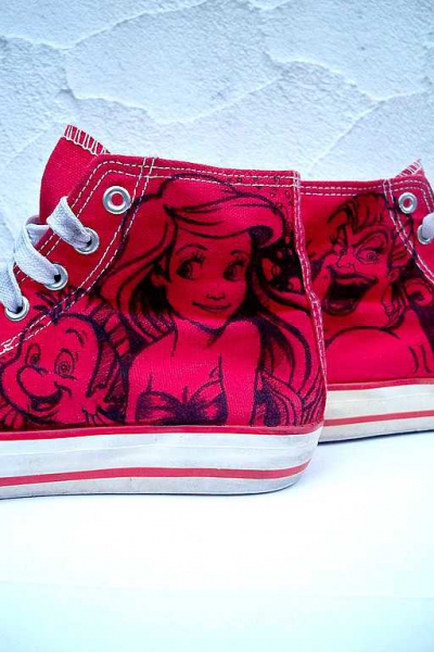 Wunderschöne Arielle Sneaker, handbemalt