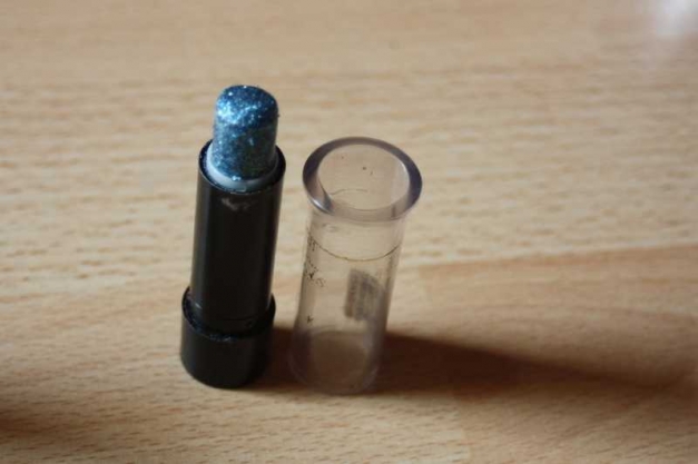 Lippenstift türkis - blau glitzer
